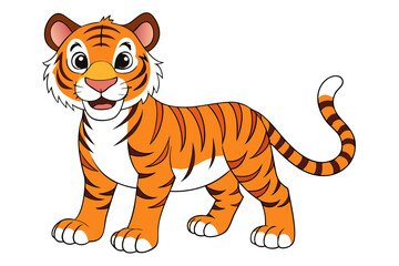 Tiger cartoon vector