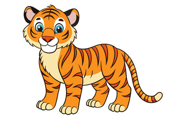 Tiger cartoon vector