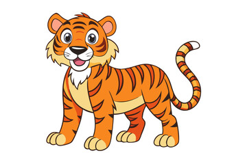 Tiger cartoon vector
