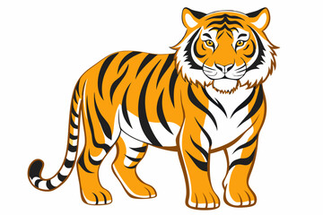 Tiger cartoon vector
