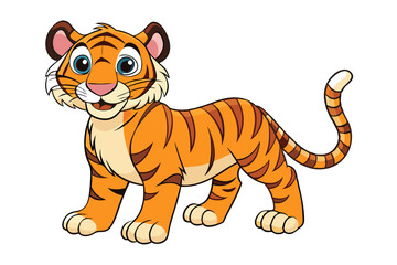 Tiger cartoon vector