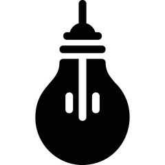 Simple vector icon light bulb