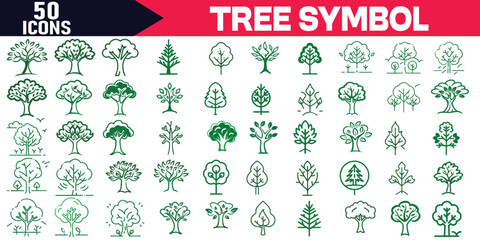 Tree Icon Template Editable Color Tree Symbol Vector Sign for Graphic and Web Design Illustration.