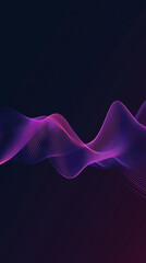 minimal sound wave on a dark background