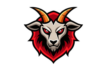 Evil red wolf tribal tattoo design illustration