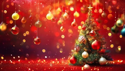 3d metallic red gold noel father christmas conceptual scene with gifts