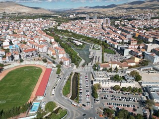 The center of Kırşehir province in Central Anatolia