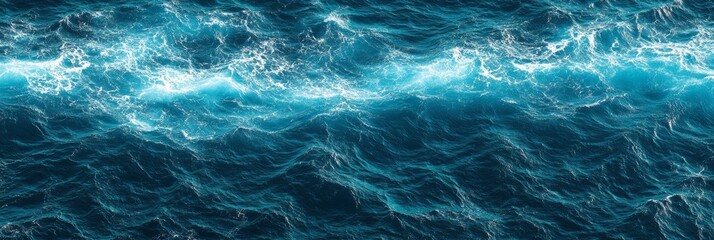 Fototapeta premium 青い海の波が穏やかに揺れている美しい海の風景を捉えた瞬間