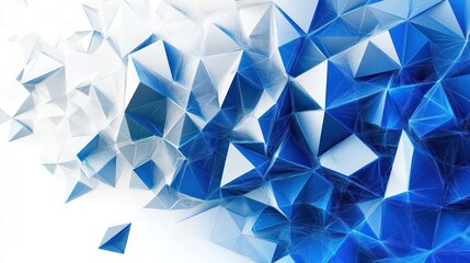Fototapeta premium Abstract Blue and White Geometric Background