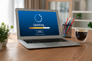 Software update on computer for modish version of device software upgrade