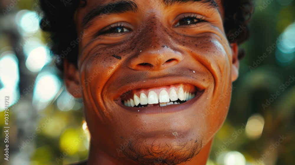 Poster A Close-Up of a Smiling Man