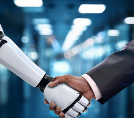 Stringere la mano ad un robot