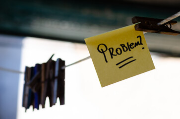 Motivational Word In A Yellow Square Paper Outdoor Composition