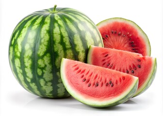 watermelon isolated on white