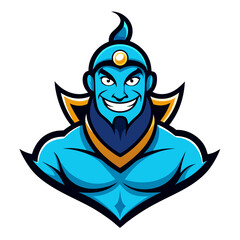 Vector illustration of a winged devil head, a cartoon evil symbol with fire design, suitable for a tattoo or Halloween icon