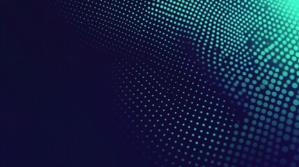 Abstract Dots Pattern in Blue and Green Tones
