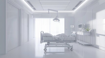 Modern Hospital Room Interior