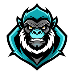 This vector illustration features a tribal wolf head, a scary yet symbolic design suitable for a tattoo or a gothic art piece