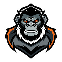 Vector illustration of a scary tribal wolf head and a wild lion face, a monster design fit for a tattoo or Halloween mask