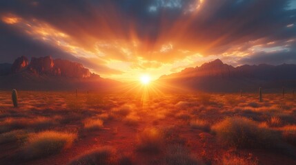 Spectacular Desert Sunset