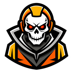 A grunge vector illustration features a skull and crossbones, a symbol of pirate death and danger, often seen as a Halloween or tattoo design