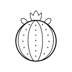 Black cactus silhouettes. large pack of vector silhouette design, isolated white background.