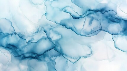 Naklejka premium Abstract Blue Swirls: A mesmerizing abstract art print featuring intricate swirls of blue hues, evoking a sense of tranquility and serenity. Perfect for modern interiors, home décor.