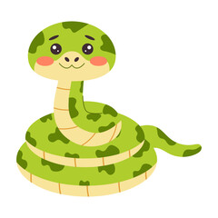 Snakes symbol of the New Year 2025. Vector illustration. 1