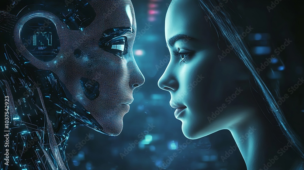 Poster Exploring the synergy of human and ai a visionary showcase of collaborative potential in the digital age