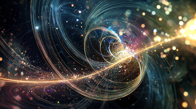 A visual representation of the Lorenz Equation, illustrating the complex dynamics of chaos theory. Generative AI