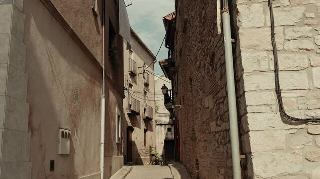 Colonial Town In Spain Europe Narrow Street