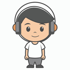 boy with headphones