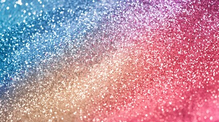 Fototapeta premium Abstract Glitter Background with Blue, Pink and Orange Colors.