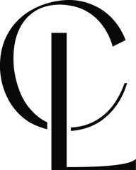 Vector CL, LC clothing logo