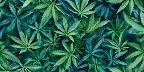Cannabis leaf texture background