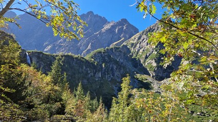 Rocky Mountains, clear sky.