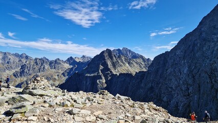 Rocky Mountains, clear sky.