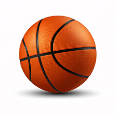 Fototapeta premium orange basketball isolated on white background