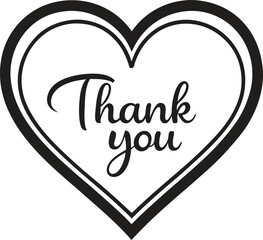 vector illustration art thank you.