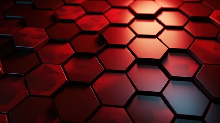 Abstract dark red texture background hexagon