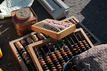 bookkeeping accounts are for sale at the flea market
