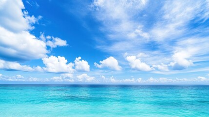 Obraz premium Tranquil Blue Ocean and Sky