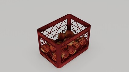 Fresh Apple in Crate
