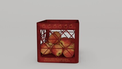 Fresh Apple in Crate