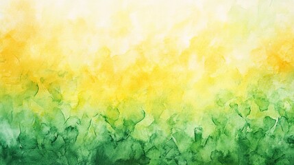 Fototapeta premium Golden Green Watercolor Wash 