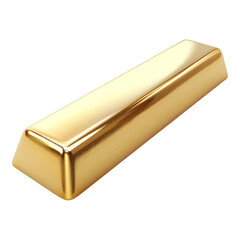 Shiny Gold Bar in Perspective View