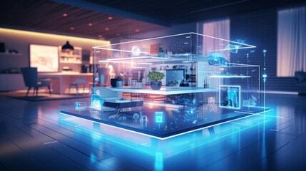 Smart home design concept. Generative AI