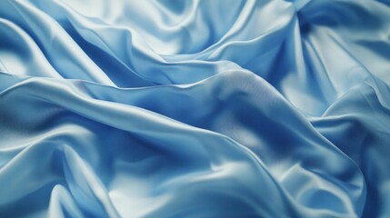 Fototapeta premium Abstract Blue Silk Fabric