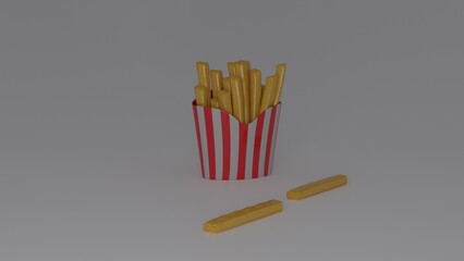 burger and french fries 