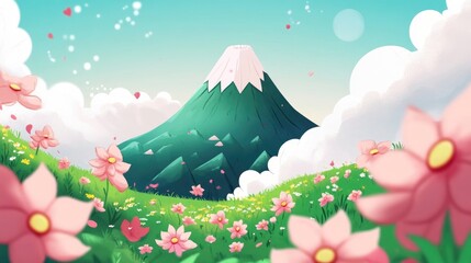 Majestic Mountain in a Scenic Summer Landscape